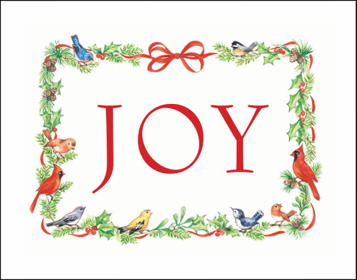 Joy Christmas Holiday Wall Decor Art Print