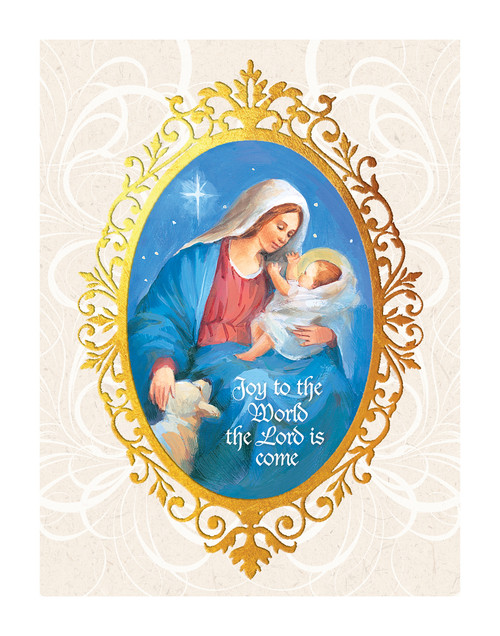 Joy to the World Religious Holiday Wal Decor Art Print