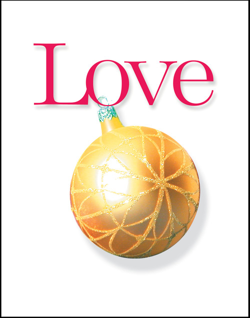Love Ornament Christmas Holiday Wall Decor Art Print
