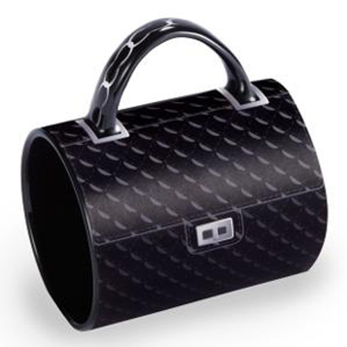 5" Fashion Avenue Chic Quilted Classic Ceramic Handbag Mug