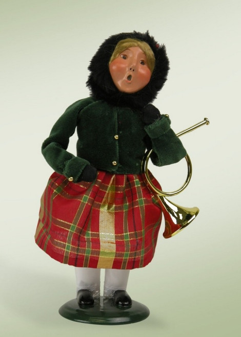 10" Decorative Musical Family Girl Christmas Table Top Figure