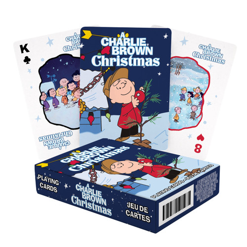 AQUARIUS Peanuts Charlie Brown Christmas Playing Cards