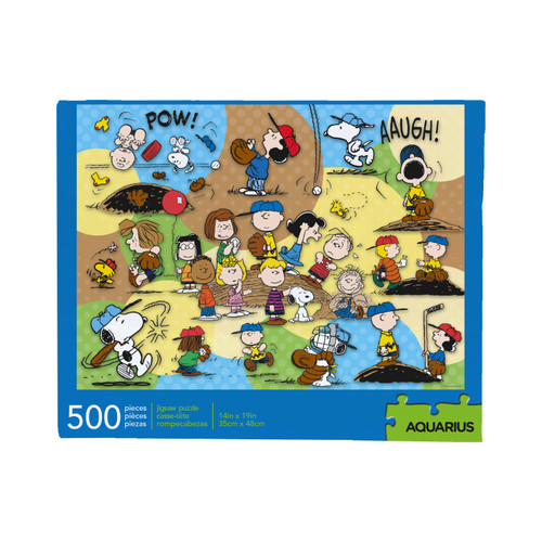 AQUARIUS Peanuts Baseball 500 Piece Jigsaw Puzzle
