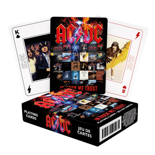 AQUARIUS AC/DC In Rock We Trust Playing Cards