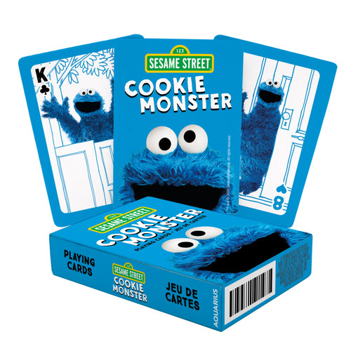 AQUARIUS Sesame Street Cookie Monster Playing Cards
