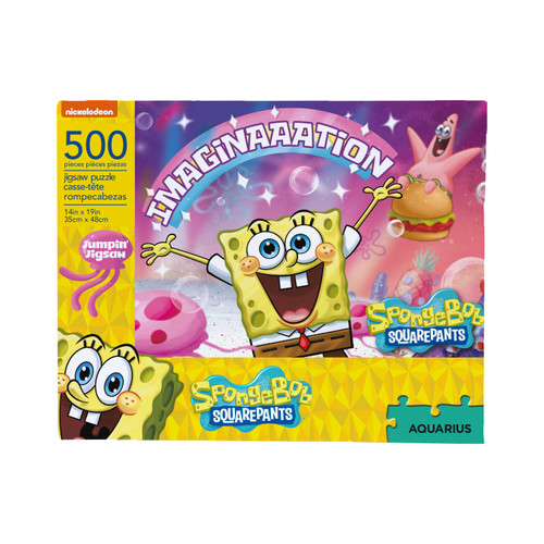 AQUARIUS SpongeBob SquarePants Imagination 500 Piece Jigsaw Puzzle