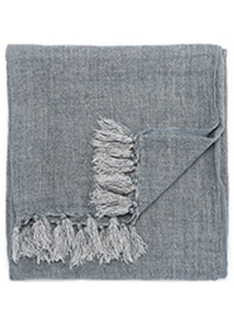 Blue Linen Throw - MAU05 51"x67"