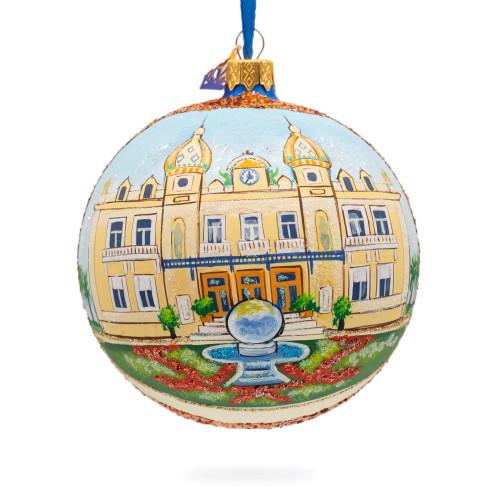 Casino of Monte-Carlo, Monaco Glass Ball Christmas Ornament 4 Inches