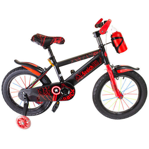 Kids' Bike Red Magnum with Water Bottle and Removable Training Wheels