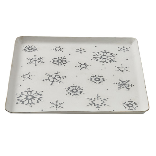 Park Designs Snowflake Pressed Tin Charger