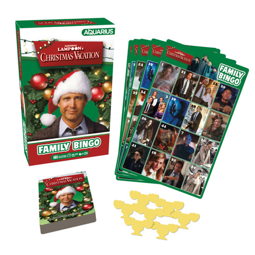 AQUARIUS Christmas Vacation Family Bingo Game Set