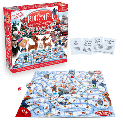 AQUARIUS Rudolph the Red-Nosed Reindeer Board Game
