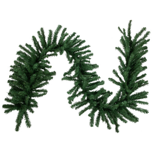 27' x 20" Green Artificial Pine Christmas Garland, Unlit