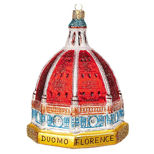 Basilica di Santa Maria Del Fiore Florence Italy Duomo Glass Christmas Ornament