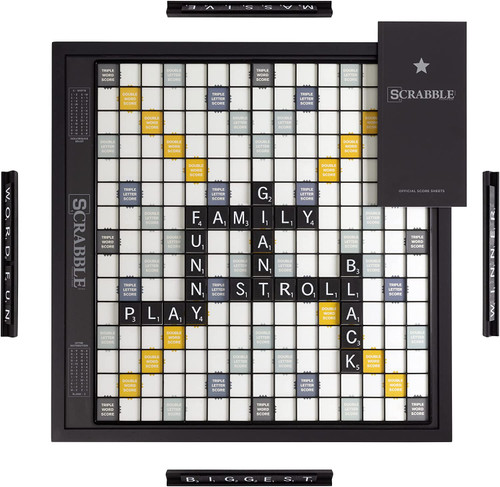 WS Game Company Scrabble Giant Deluxe Black Edition