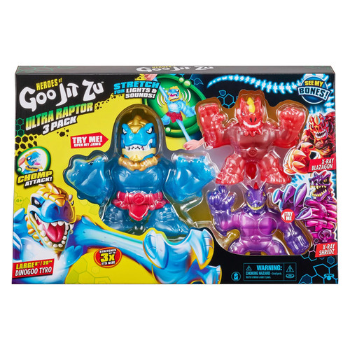 Heroes of Goo Jit Zu Ultra Raptor 3 Pack