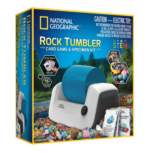National Geographic Rock Tumbler, Card Game and Specimen Kit