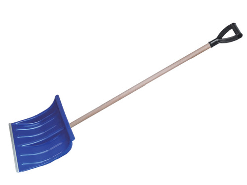 Seaich Durable Wood Construction Snow Shovel with D Shaped Easy Grip Handle