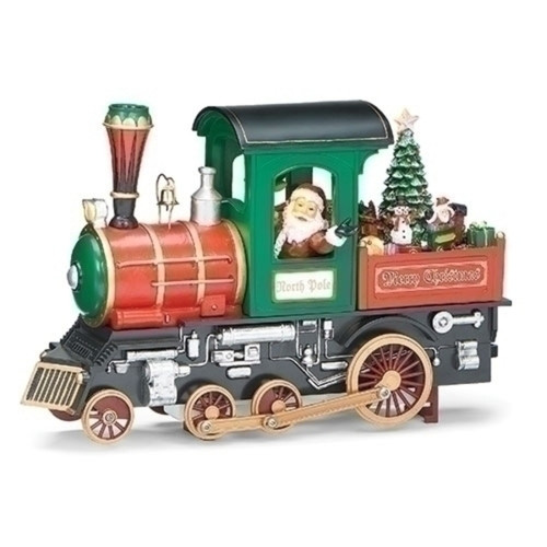 10.5" Musical LED Steam Train Engine Christmas Figure