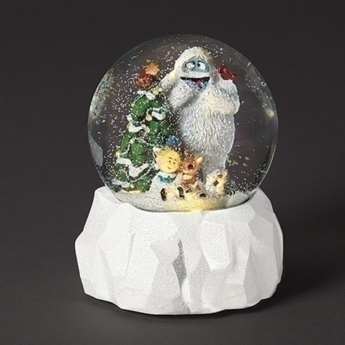 5.75" LED Lighted Rudolph Dome Christmas Musical Snow Globe