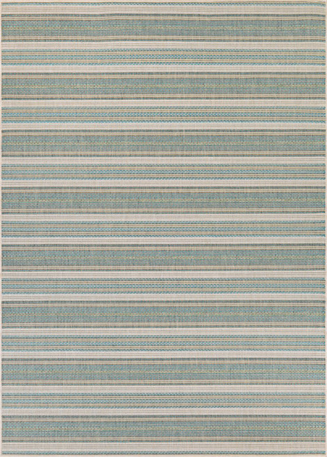 Couristan 3'9" X 5'5" Area Rugs With Blue Mist And Ivory Finish 60413107039055T
