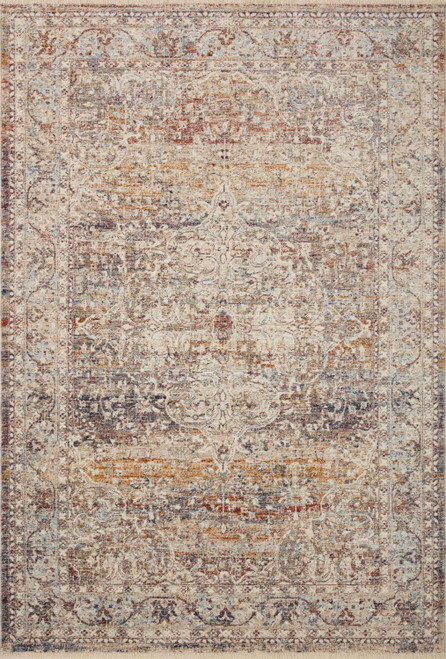 Loloi II Sorrento Natural And Multi 5'-3" x 7'-6" Area Rug SORRSOR-04NAML5376