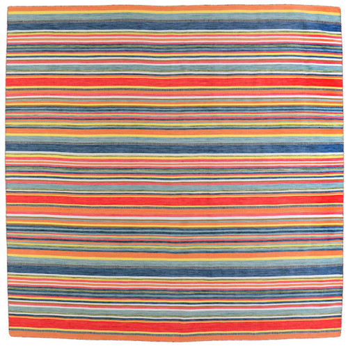 Transocean Sonoma Malibu Stripe 8' Square Rug With Sunscape Finish SNOS8625814