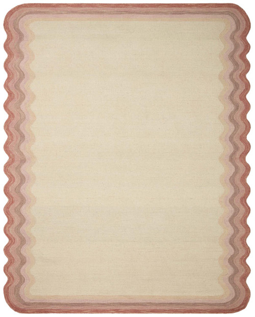 Loloi Justina Blakeney Buena Onda 3'-6" x 5'-6" Area Rugs BUENBUE-01IVRO3656