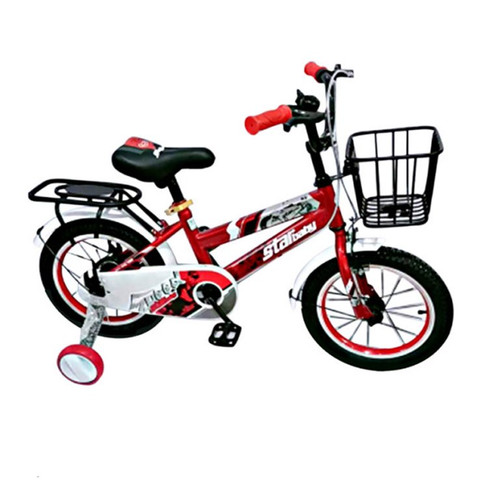 Kids Red Bike SEAICH Red Speedster Sporty Bike With Storage