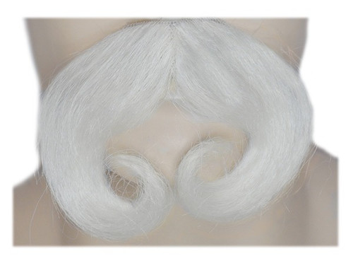 White Santa Men Adult Christmas Mustache Costume Accessory - One Size