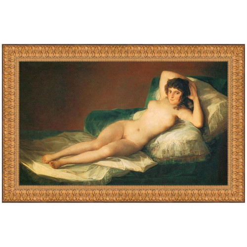 Design Toscano 40.5" x 27" The Nude Maha 1800 Canvas Art DA2153
