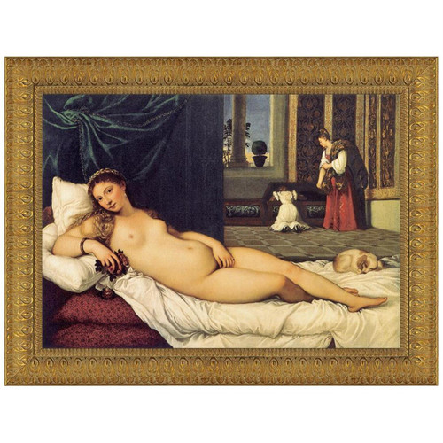 Design Toscano 48.5" x 36.5" The Venus Of Urbino 1538 Canvas Art DA1964