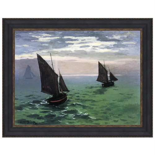 Design Toscano 27" X 22" Fishing Boats At Sea 1868 Canvas Art DA3822