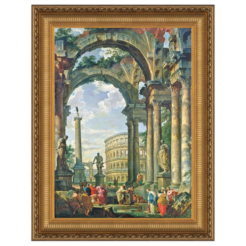 Design Toscano 31" x 40" Roman Capriccio Canvas Art DA1064