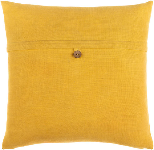 Surya Penelope Cottage Pillow Kit In Mustard And Dark Brown Finish PLP009-1818D