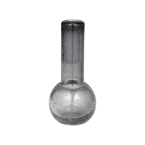 Sagebrook Home Contemporary Glass Vase With Gray Finish 18004-01