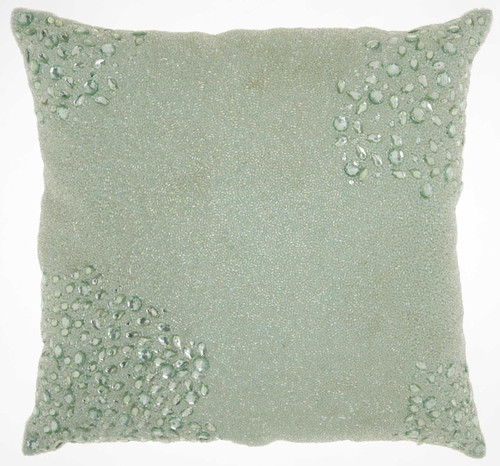 Nourison Luminecence Square Seafoam Accent Pillow 798019054212