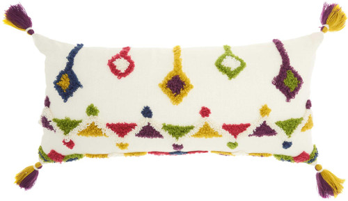 Nourison Life Styles Rectangle Multicolor Accent Pillow 798019061517