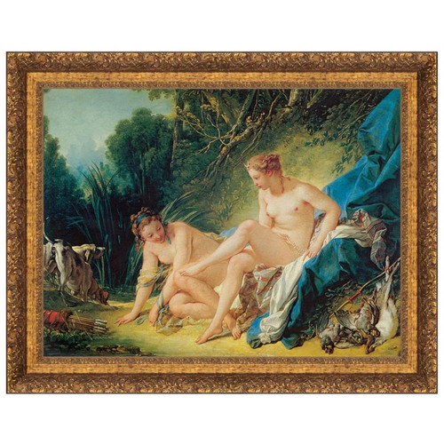 Design Toscano 27" x 22" Diana Leaving Her Bath 1742 Canvas Art DA2062
