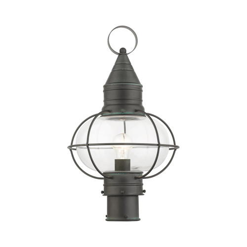 Livex Lighting 1 Light Outdoor Post Top Lantern With Charcoal Finish 26905-61