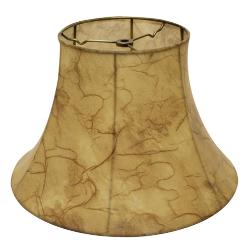 Cloth And Wire Slant Transitional Bell Faux Leather Softback Lampshade SI51600