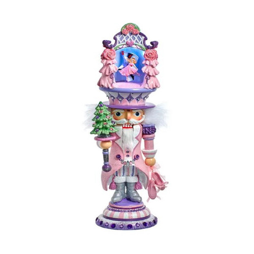 Kurt Adler Hollywood Pink Ballet Scene Wood Christmas Nutcracker 18 Inch