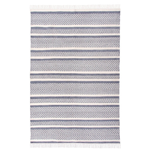 Park Hill Collection 5' x 8' Indoor-Outdoor Geometric Stripe Rug EHF06154