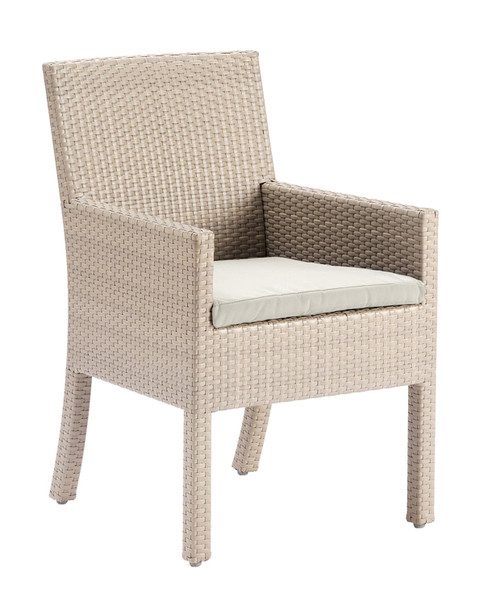 Hospitality Rattan Stackable Armchair With Cushion 902-1349-KBU-AC-CUSH/SU-735