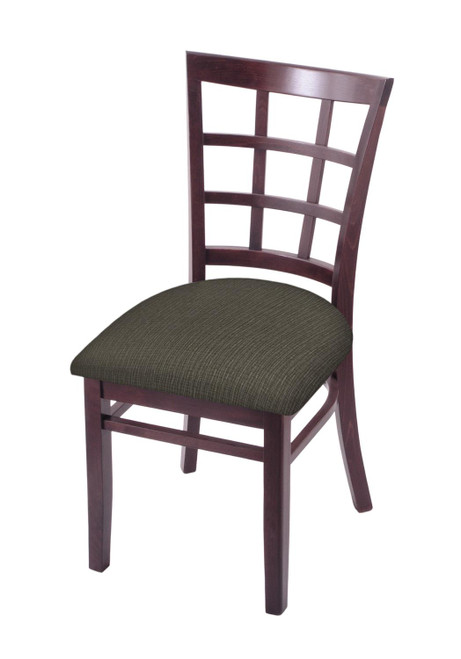 Holland Bar Stool Dark Cherry 18" Chair With Graph Chalice Seat 313018DC019