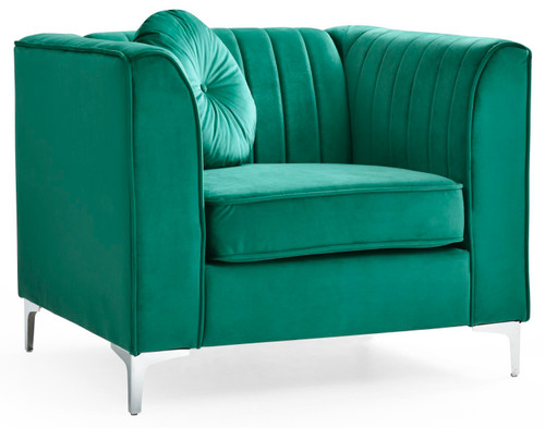 Glory Furniture Contemporary Delray Chair With Green Finish G792A-C