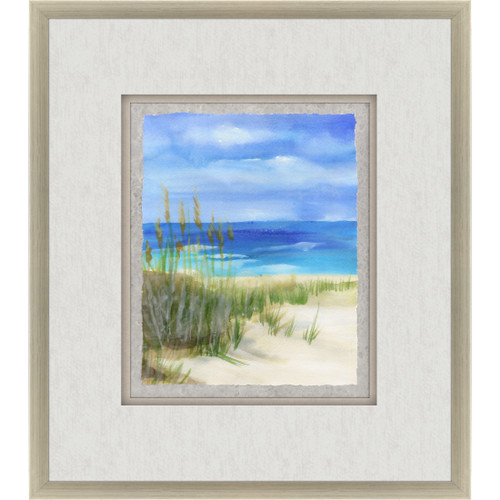 Paragon Coastal Seaside I Framed Art With Blue Finish 22724