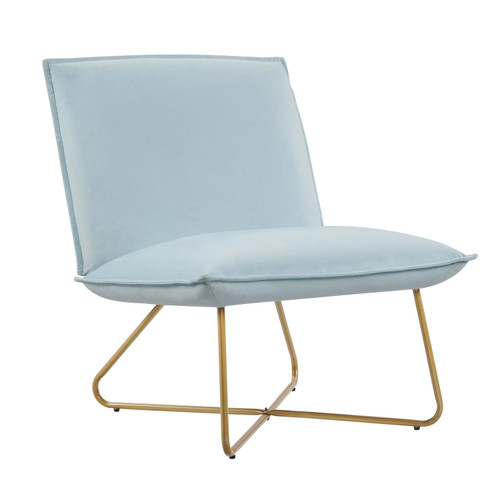 Linon Kelvin Chair With Light Blue Finish CH144LTBLU01U