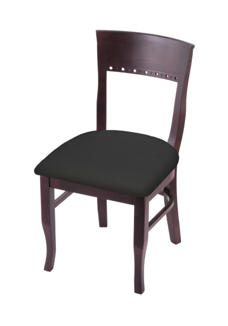 Holland Bar Stool Dark Cherry 18" Chair With Canter Iron Seat 316018DC008