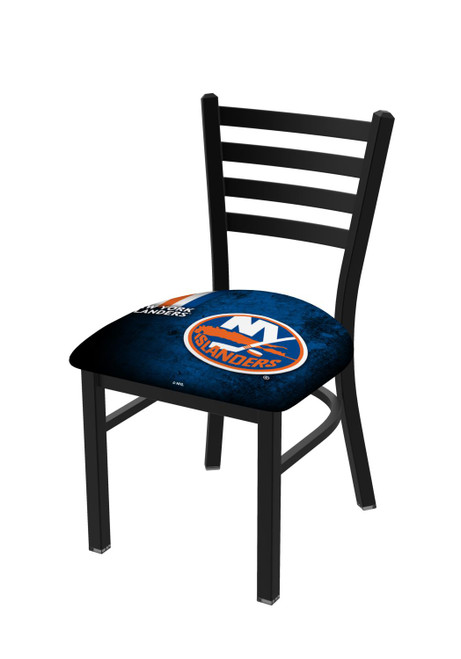 Holland Bar Stool New York Islanders Chair With Black Wrinkle L00418-03NYIsln
